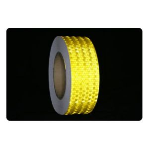 Светоотражающая желтая "алмазная" лента 0,05х50м