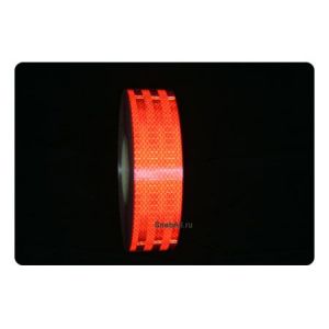 Красная «алмазная» светоотражающая лента 3М