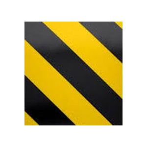 Желто-черная светоотражающая пленка